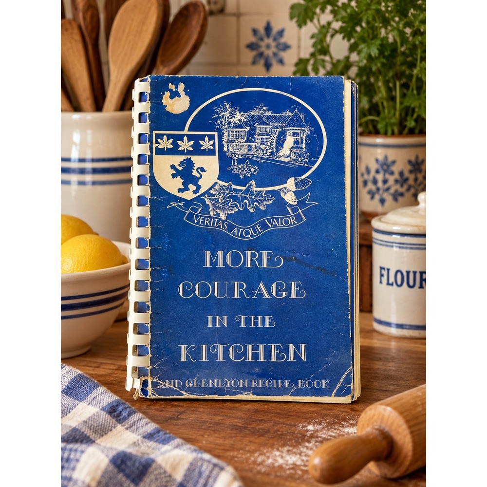 Vintage 1984 Glenlyon School BC Community Cookbook More Courage in the Kitchen